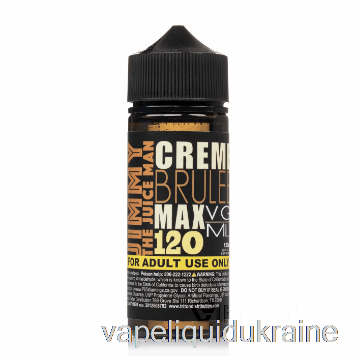 Vape Liquid Ukraine Creme Brulee - Jimmy The Juiceman - 120mL 0mg